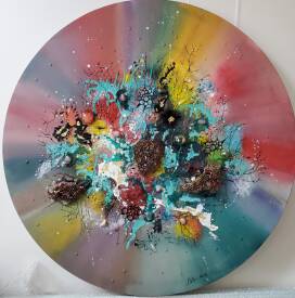 Frédérique CHABIN-RIVIERE - Connexion,  diam.80 ,tech.mixte, .jpg