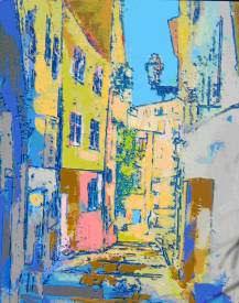 Gilles CHAPEL - la ruelle(81x65cm).jpg