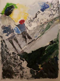 Pascale CHARRIER-ROYER - La décision, Huile sur toile, 130x97 cm