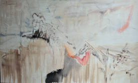 Pascale CHARRIER-ROYER - Faille, 146x89cm, huile sur toile, VENDUE