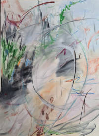 Pascale CHARRIER-ROYER - Tournoiement, 2022, 96x130cm