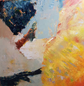 Pascale CHARRIER-ROYER - Le face à face, Huile sur toile, 90x90 cm