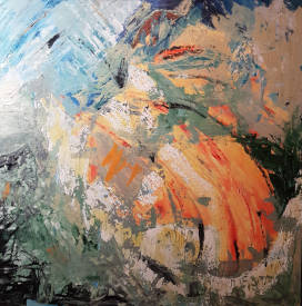 Pascale CHARRIER-ROYER - Graine de vie, Huile sur toile, 80x80cm