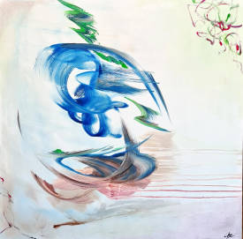 Pascale CHARRIER-ROYER - Murmure, 90x90cm