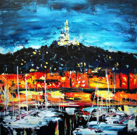 Thierry CHAUVELOT - Marseille mon amour Acrylique 50 x 50.jpg