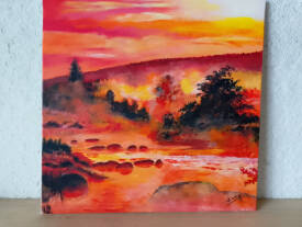 Danièle CHAVANAC - brume rouge