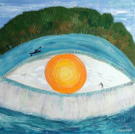 Alain CHAYER - 097 - Isola - 2003 80 x 80 - Acrylique sur toile.JPG