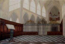 Liliya CHEREDNICHENKO - 7.2011Abbaye de Saint Riquier. 60x90cm. Huile.Angleterre Anna Tognetti et Claude  Baignères.jpg