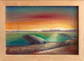 Liliya CHEREDNICHENKO - 32.2019 Collines lointaines 27x41cm Huile sur toile  de linGénéviéveViane.jpg