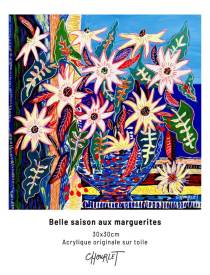 Céline CHOURLET - Belle saison aux marguerites 30x30 .jpg