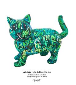Céline CHOURLET - La balade verte de Marcel le chat .jpg