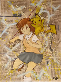 Charlotte Peters - CHP Art's - Misaka Mikoto et Pikachu #1
