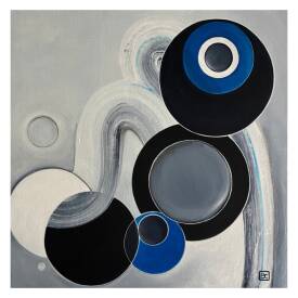 Barbara CHRISTOL - Barbara Christol- painting- Blue 6 - mixed media 50 x50 cm.png