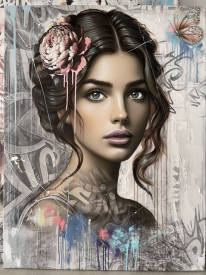David CINTRACT - "Rebecca" 116X89 David Cintract