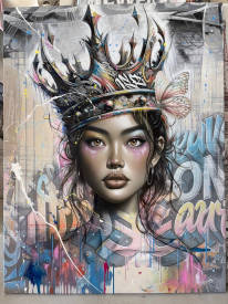 David CINTRACT - "Kayia" 116X89 David Cintract