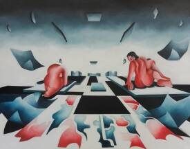 Michel COLOMBIN - Armageddon. Huile sur toile. 80 X 100.jpg