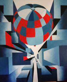 Michel COLOMBIN - La ville endormie. Huile sur toile. 120 X 140.jpg