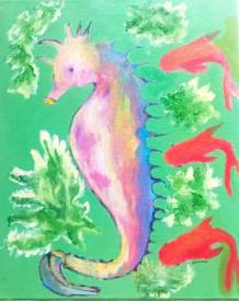 Denis Lefèvre - Colormo - 20240807 hippocampe 32x41 cm toile de coton acrylique modifié et recadré.jpg