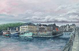 Claudine COMMUNAY - Le port de Honfleur