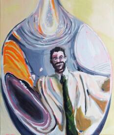 Sébastien COUËFFIC - self portrait in the spoon oil 54x46cm 2025 2.jpg