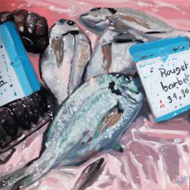 Sébastien COUËFFIC - Still life with fish and lobsters. Oil 50 x 50 cm 2026.jpg