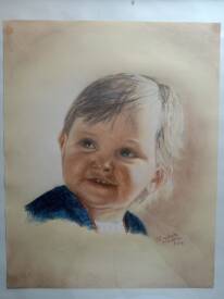Élisabeth CUEGNIET - Portrait au pastel
