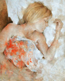 Françoise DAVID LEROY - Vulnérable  - 100x81 - huile sur toile