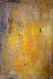 Valérie de LAUBRIERE - Solaire 85x130 acrylique, pigment sur toile 2016 vendu