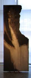 Valérie de LAUBRIERE - Caldère 60x180cm ,pigment, cendre, or sur bois brulé.2004 non disponible