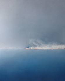 Henri de QUATREBARBES - 2021 HORIZON BLEU ET GRIS Huile sur toile 100x 81 cm.JPG