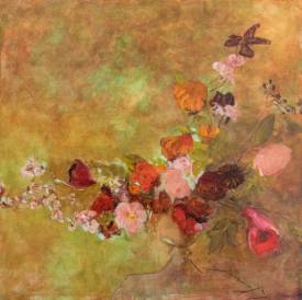 Isabelle DELANNOY - Les Fleurs du Bien N°22 - HST 100x100, 2023