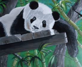 Séverine DELANOUE - Panda en pleine nature 2021