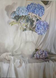 Christian DELOFFRE - Hortensia - 81 x 60 cm - H/Toile - Disponible - 1200 €
