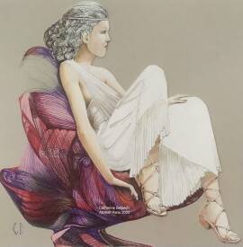 Catherine DELPECH - Romaine Antique dans le fauteuil