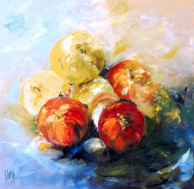 Dominique DUPIN - 19115  Des pommes  60x60.JPG