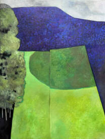 Roxane DURAFFOURG - sur la route de Belvès, huile sur toile, Roxane Duraffourg.jpeg