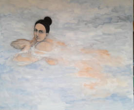 Roxane DURAFFOURG - la brasse, 100x120cm by Roxane Duraffourg.jpg