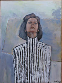 Roxane DURAFFOURG - auto portrait aux rayures