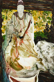 Florence DUSSUYER - Florence DUSSUYER, Les silencieuses, technique mixte sur toile, polyptyque 485 x 146 cm, toile 2,  97 x 146 cm, 2023, photographie @Cyrille Cauvet, JPEG WEB.jpg