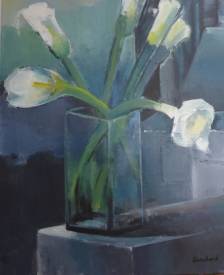 Marie ECOCHARD - 2019 Arums 92x73cm.JPG