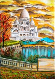 Anne ESCOLAN - Douceur d'Automne (Montmartre)