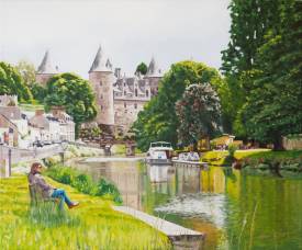 Marc ETIEN - Au bord du canal à Josselin