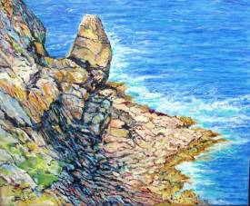 Claude EVRARD - Les roches vives (Pointe du Raz)