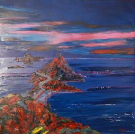 Jean Charles FABIANI - UN REVE ETERNEL - Huile sur toile - 70x70 - 2800€ vendu.