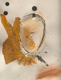 Oliver FAUST - Petit autoportrait ocre jaune