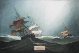 Raoul GAILLARD - "La Tempête" Hommage à Robert Salmon. 80 x 120 cm. Disponible