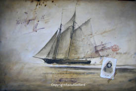 Raoul GAILLARD - "Fishing Shooner" 80 x 120 cm - Disponible