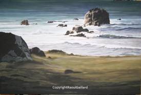 Raoul GAILLARD - "Dialogue de la mer et du vent" -80 x 120 cm - Disponible