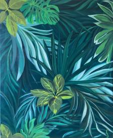Jacqueline GALY - Feuilles tropicales