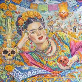 Isabelle GARCIA BAUTISTA - Corps Indomptable Huile 80 x 80 cm.jpg